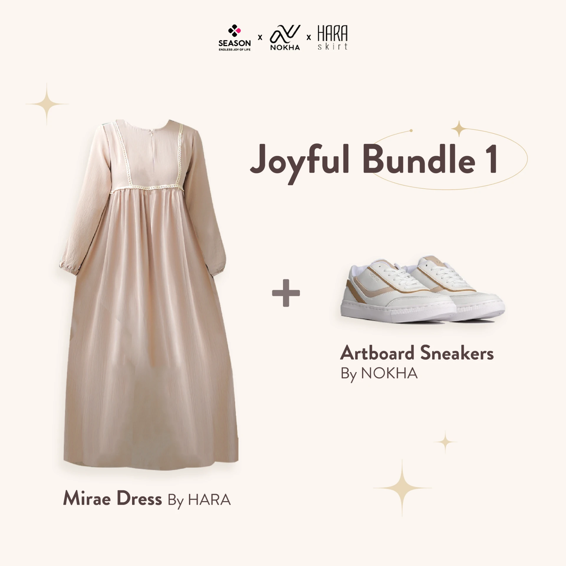 JOYFUL BUNDLE 1 (Sepatu Artboard, Mirae Dress)