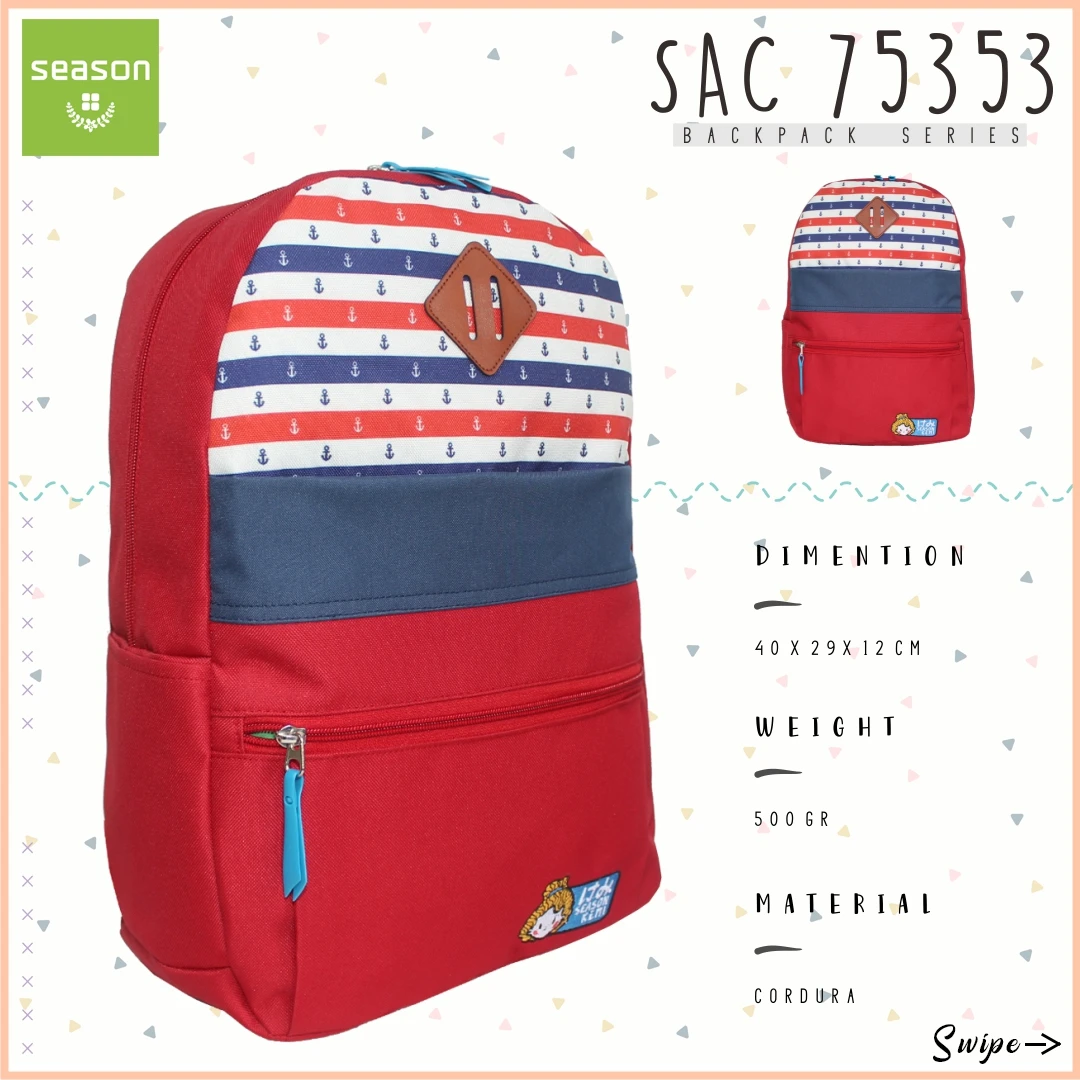 SAC75353 - Tas Ransel Sekolah Wanita Sailor Girl 2