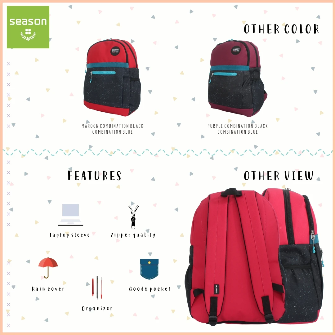 Tas Ransel Sekolah Wanita Season The Rock 2 - Image 2