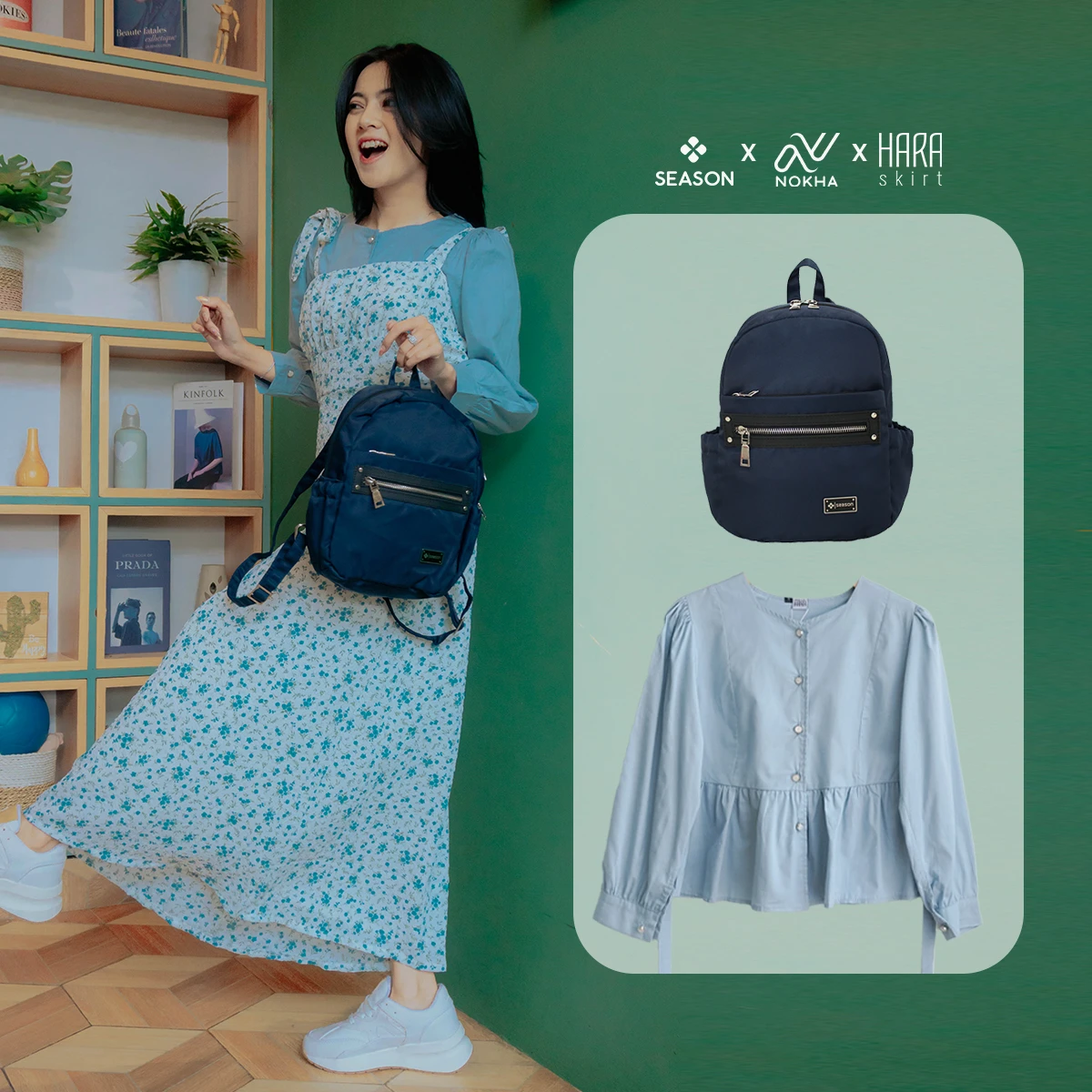 JOYFUL BUNDLE 4 (Blink Ladies Bag 1, Karina Overall, Chloe Blouse)